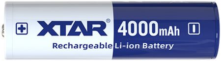 XTAR Li-Ion Battery 4000mAh 18650 for Dive Lights