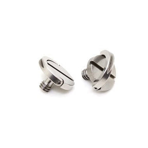 Stainless Steel 1/4-20 Hinged D-Ring (EACH)